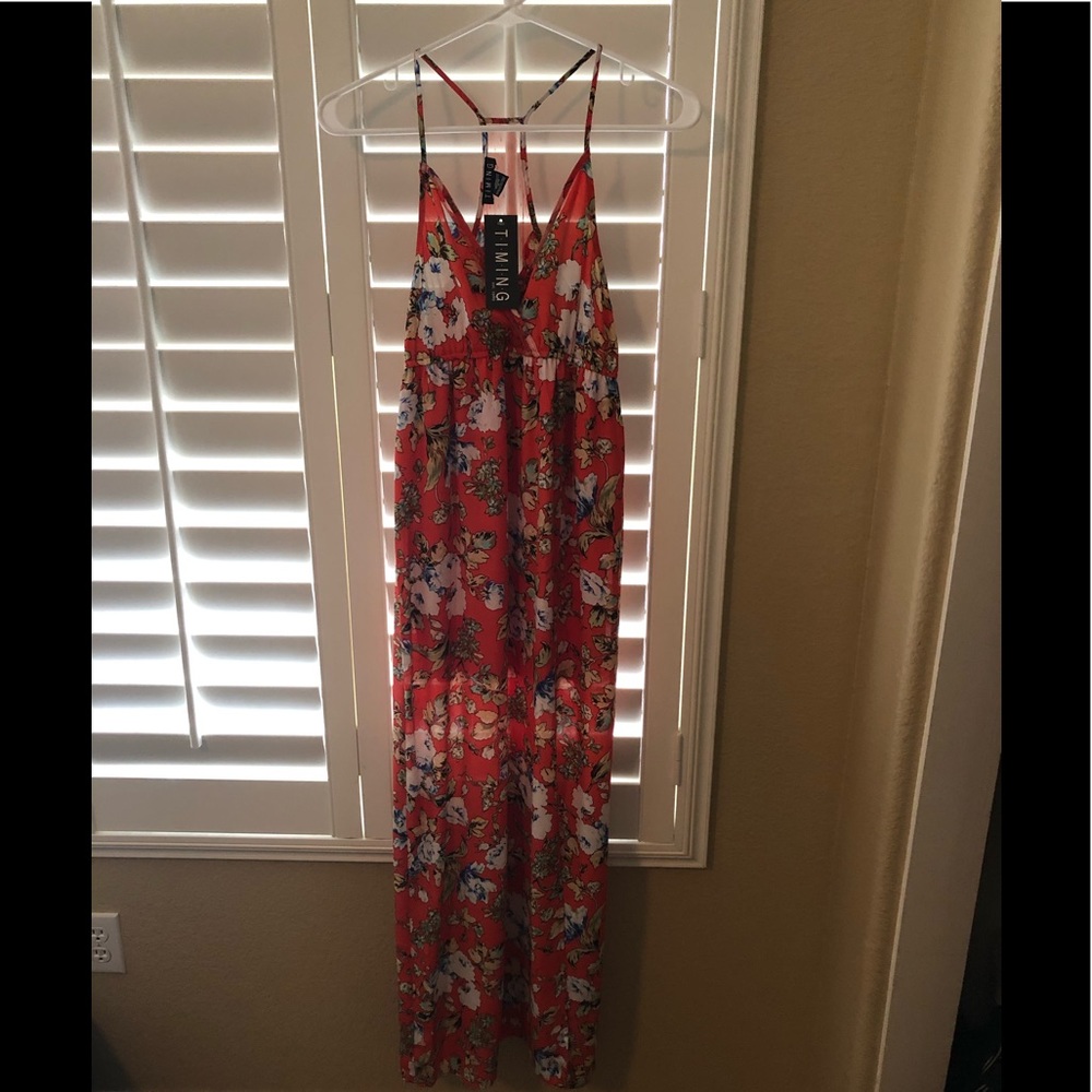 High-low maxi dress